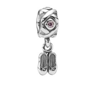 PANDORA ballet slipper charm